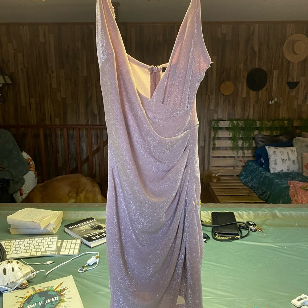 Pink mini dress